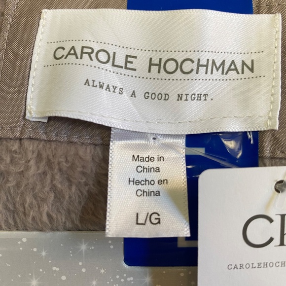 Carole Hochman Ladies’ Cozy Plush Robe, Purple/Lavender/Gray, Large NWT - Picture 12 of 14